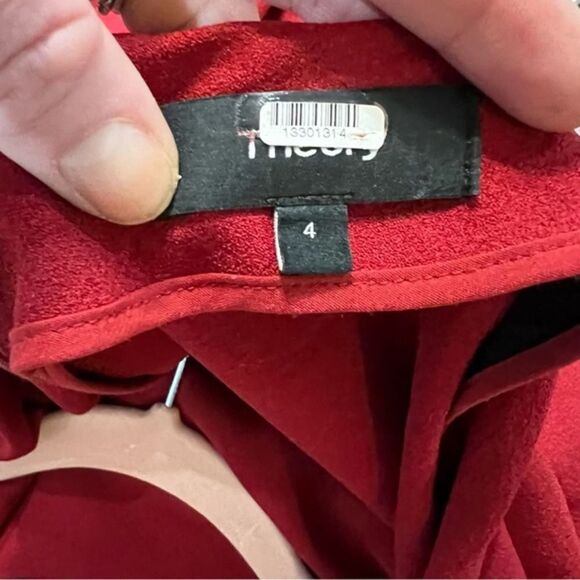 Theory Crimson Red Shift Dress size 4 - Picture 10 of 11
